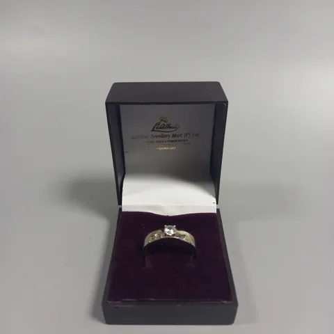 BOXED LALITHAA SILVER GEM RING