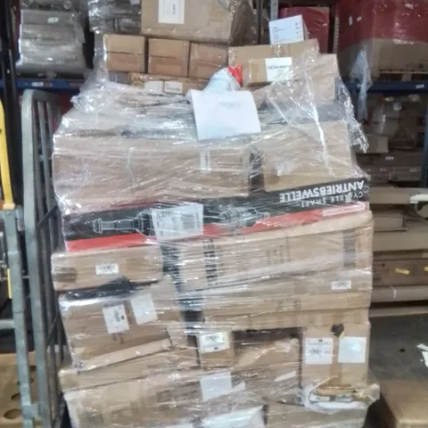 PALLET OF ASSORTED HOUSEHOLD GOODS AND ELECTRICAL ITEMS TO INCLUDE;AXLE SHAFT,A4 PORTABLE PRINTER,STRUT MOUNT