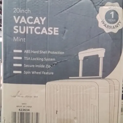 BOXED LUGG 20INCH VACAY SUITCASE MINT