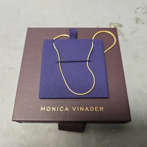 BOXED MONICA VINADER GOLDEN CLIP NECKLACE
