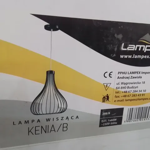 BOXED LAMPEX MODERN CAGE LIGHT PENDANT