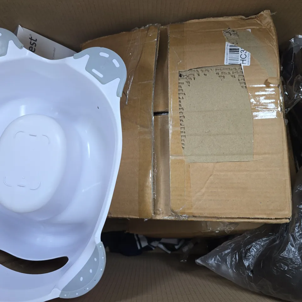BOX OF APPROXIMATELY 8 ASSORTED HOUSEHOLD ITEMS TO INCLUDE STEAM INHALER, ETC - COLLECTION ONLY