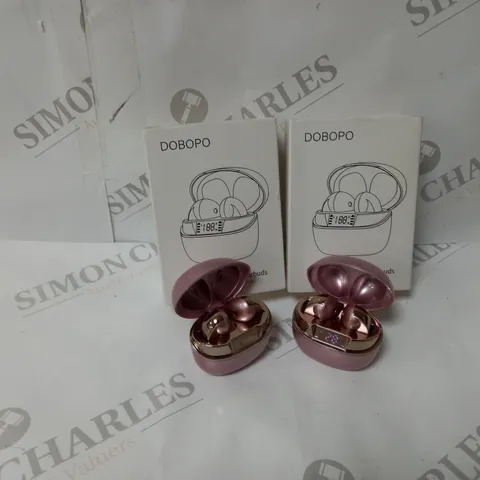 2 X BOXED DOBOPO Q13 TRUE WIRELESS EARBUDS