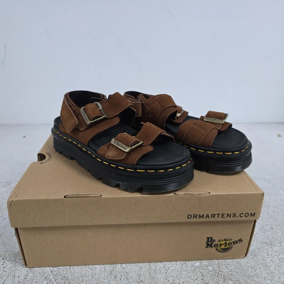 DR MARTENS ZEBZAG SANDAL SEPIA BROWN UK 6 