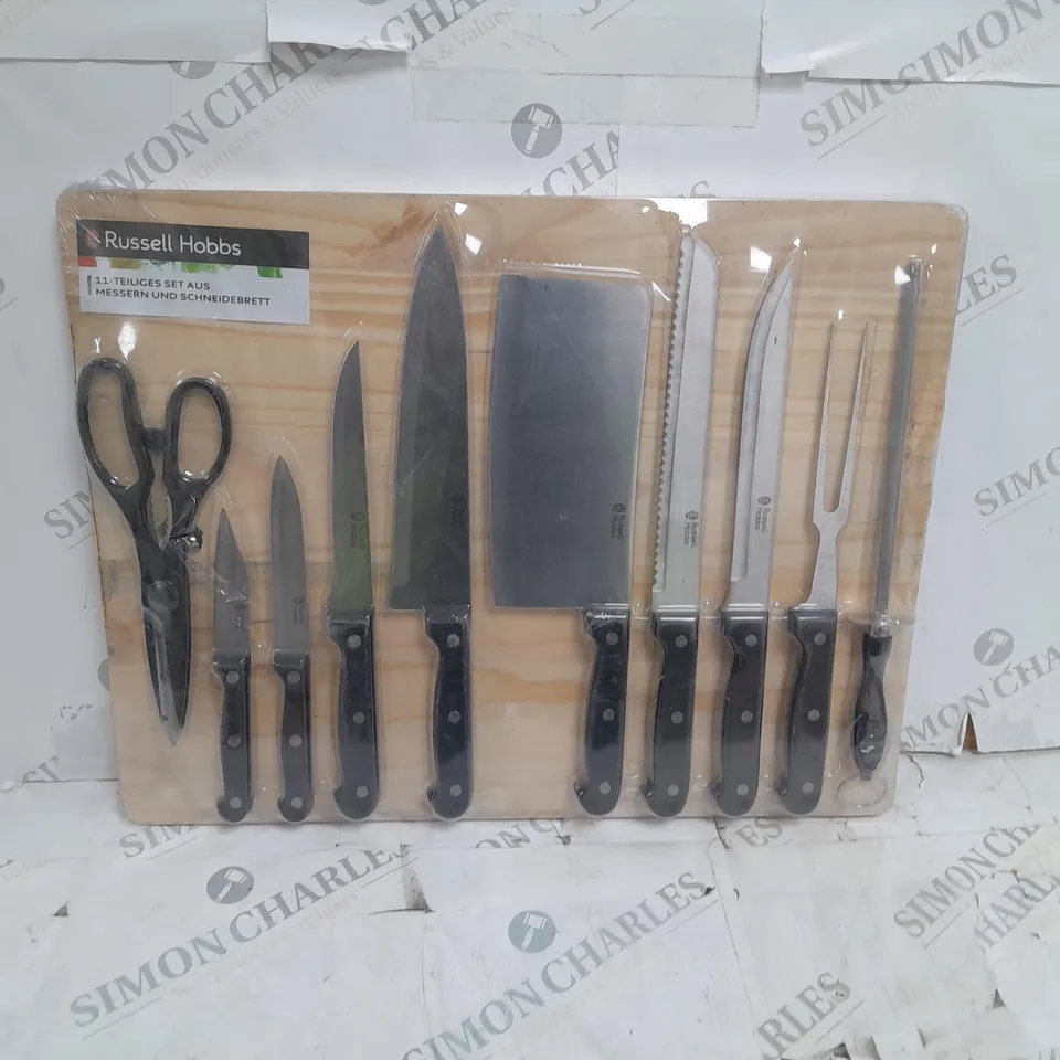 RUSSELL HOBBS 11 PIECE KNIFE BLOCK