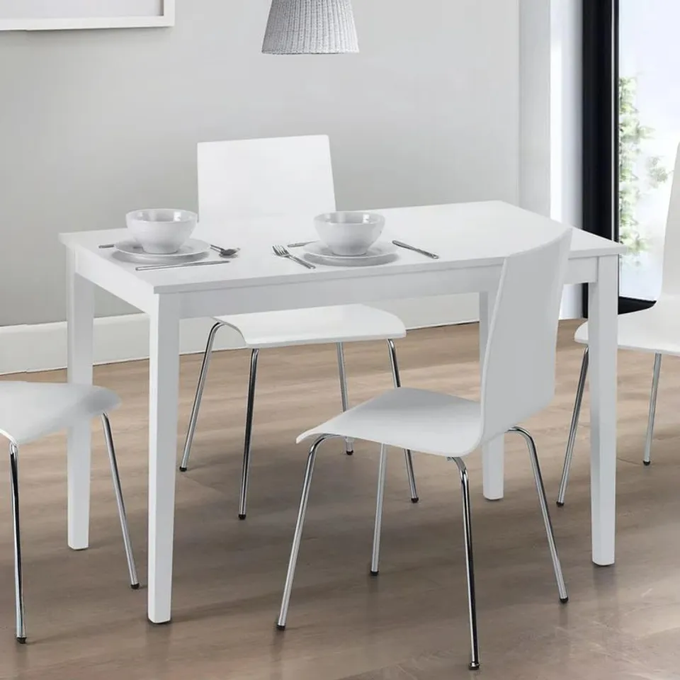 BOXED JULIAN BOWEN TAKU DINING TABLE - WHITE (1 BOX)