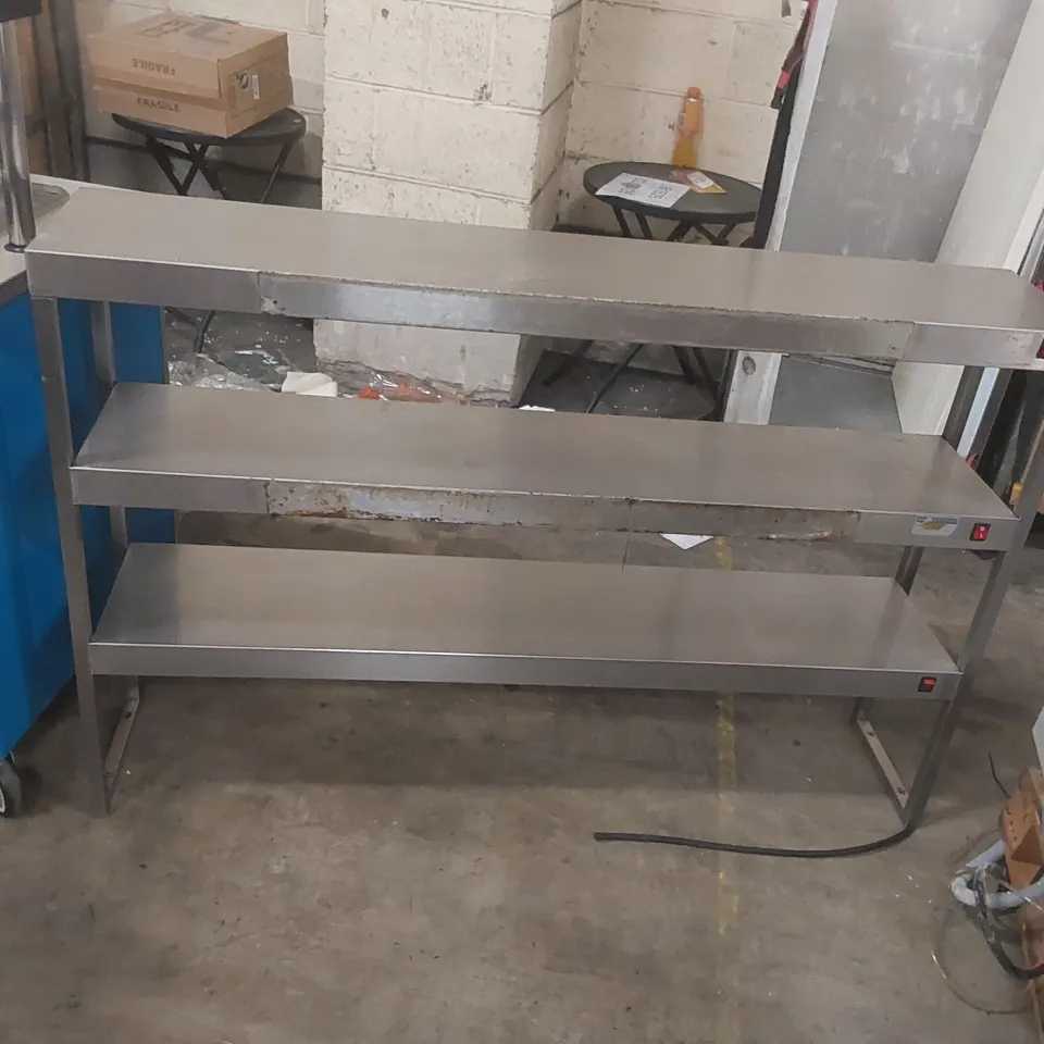 STAINLESS STEEL HEATED SERVICE PASS SHELVES