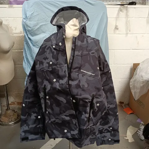 Star Camo Tech Jacket – Black Star Camo, UK XL