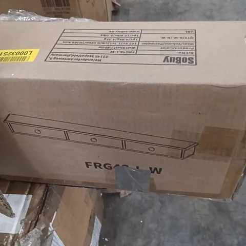 BOXED SOBUY WALL SHELF WHITE 
