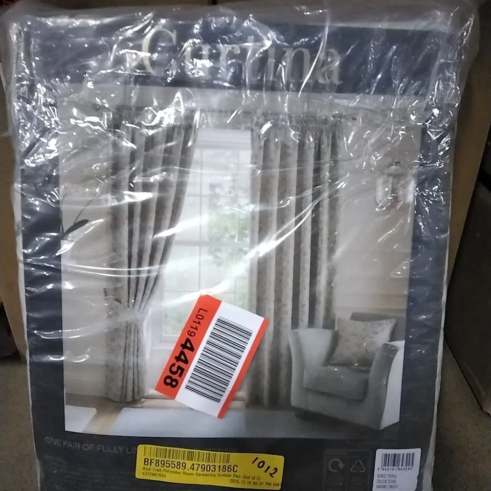 BAGGED TRAIL POLYESTER ROOM DARKENING CURTAIN PAIR