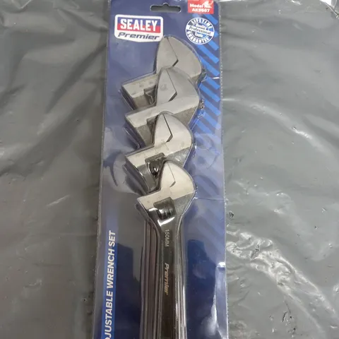 SEALEY 4PC ADJUSTABLE WRENCH SET
