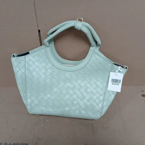 BOX OF APPROX15 MINT GREEN QUILTED HANDBAG 