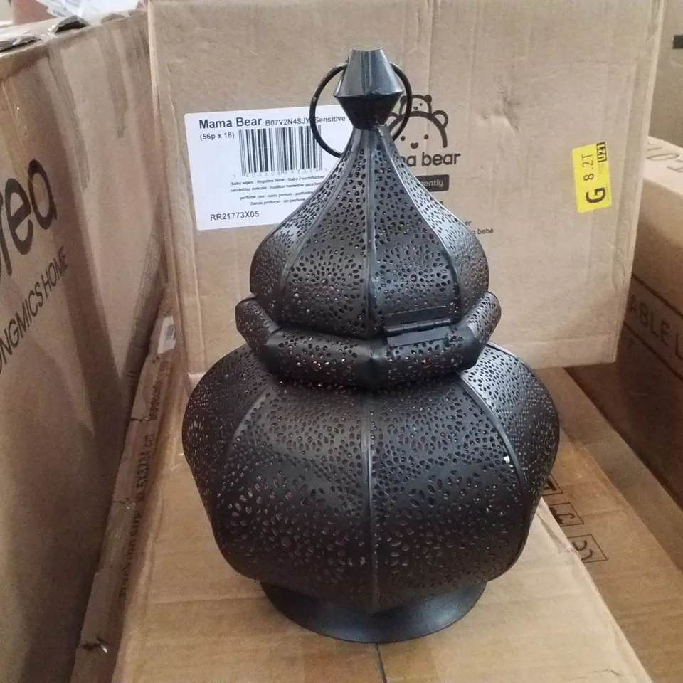 BOXED MOROCCAN VINTAGE LANTERN | TEA LIGHT CANDLE HOLDER 