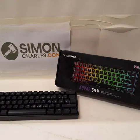 BOXED OVERSTEEL KOVAR 60% RGB GAMING KEYBOARD