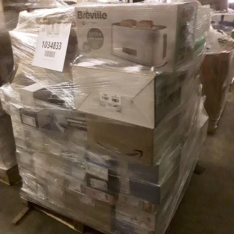 PALLET OF APPROXIMATELY 104 UNPROCESSED RAW RETURN HOUSEHOLD AND ELECTRICAL GOODS TO INCLUDE;
