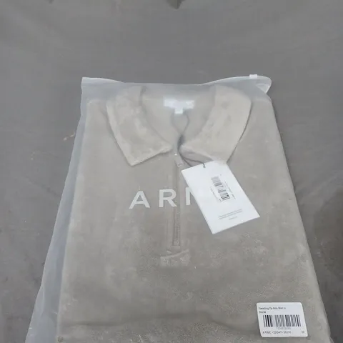 SEALED ARNE TOWELLING ZIP POLO SHIRT SIZE M