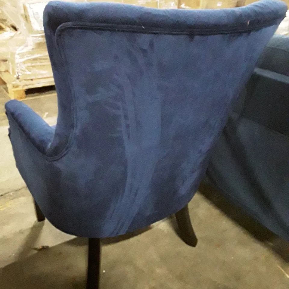 DORITY 70CM WIDE TUFTED ARMCHAIR - BLUE