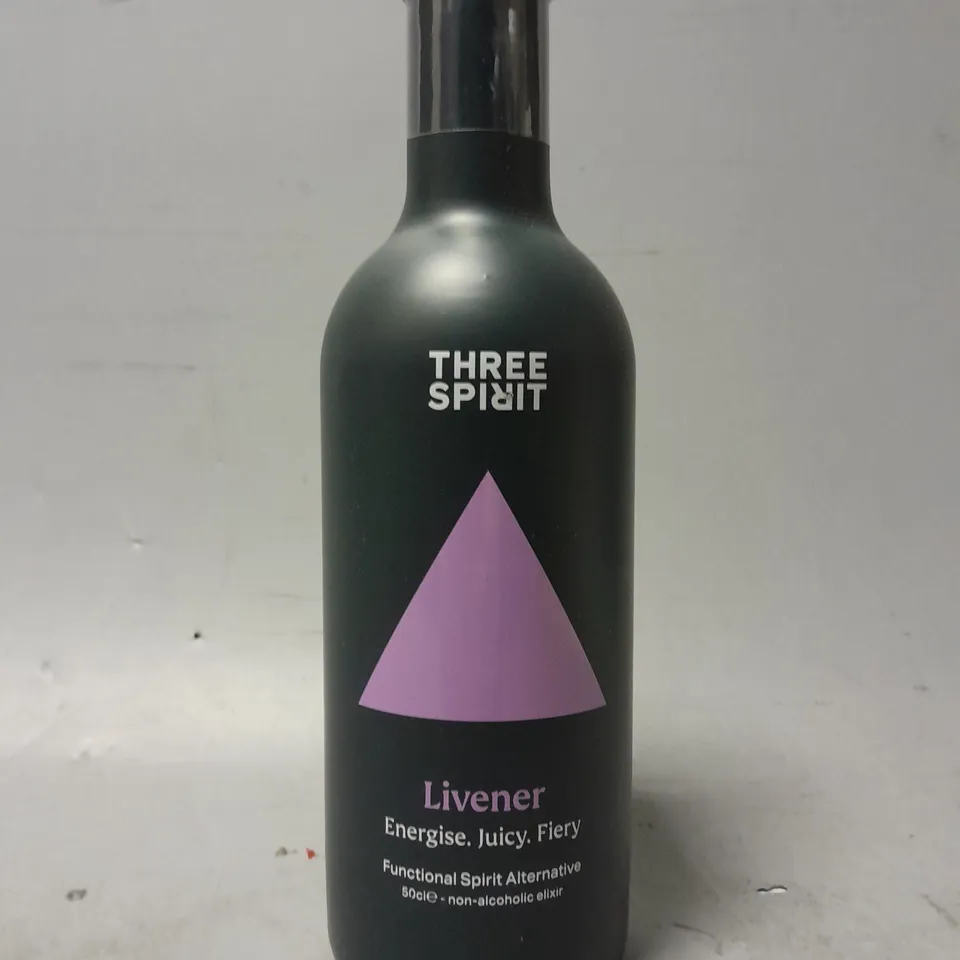 THREE SPIRIT LIVENER FUNCTIONAL SPIRIT ALTERNATIVE 50CL NON ALCOHOLIC ELIXIR 