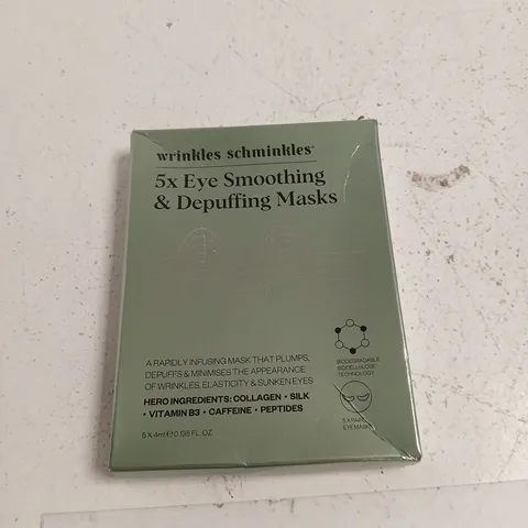 WRINKLES SCHMINKLES 5X EYE SMOOTHING & DEPUFFING MASKS β BOXED