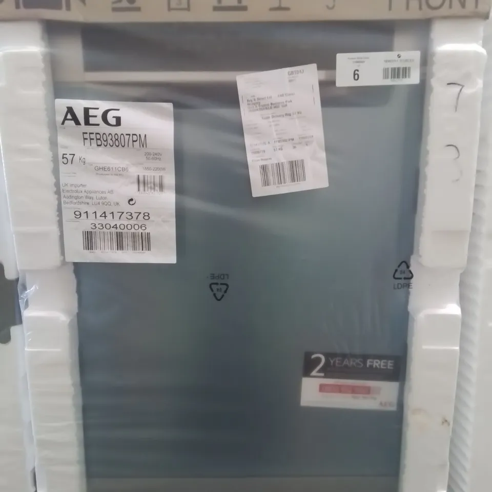 AEG 9000 COMFORT LIFT 60cm FREESTANDING 14 PLACE DISHWASHER Model FFB93807PM RRP £1000