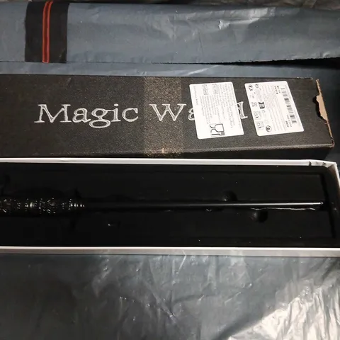 BLACK MAGIC WAND PROP IN BOX – ORNATE CARVED HANDLE