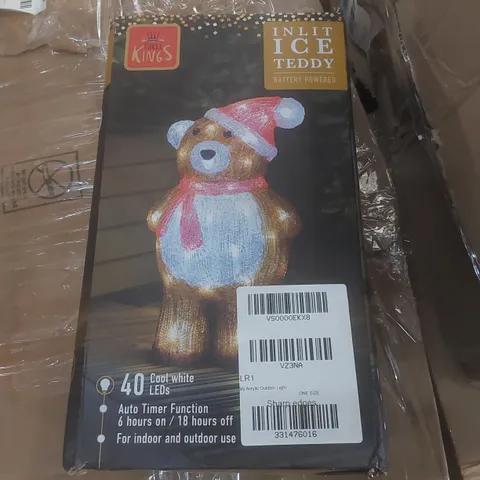 BOXED THREE KINGS TEDDY ACRYLIC OUTDOOR CHRISTMAS LIGHT