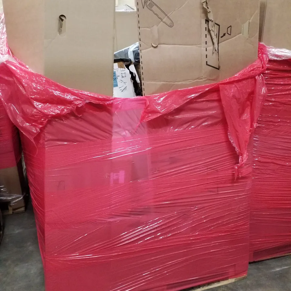 PALLET OF ASSORTED PRODUCTS INCLUDING FOOT SPA, AUDIO TURNTABLE, STORAGE DRESSER TOWER, COMPACT CANOPY 