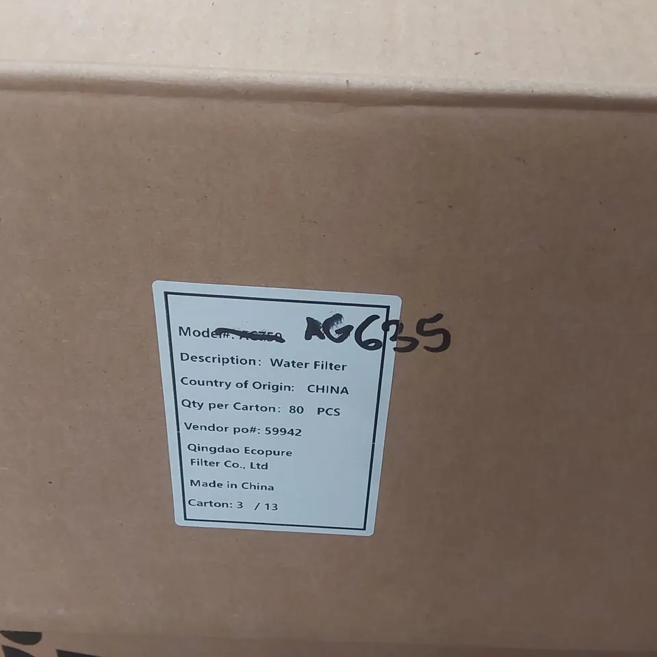 BOX CONTAINING APPROXIMATELY 80x BRAND NEW JANTEX WATER FILTER CARTRIDGES 