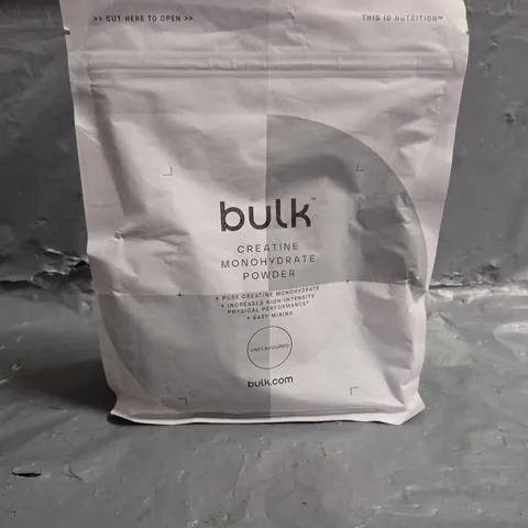 SEALED BULK CREATINE MONOHYDRATE POWDER UNFLAVOURED 500G