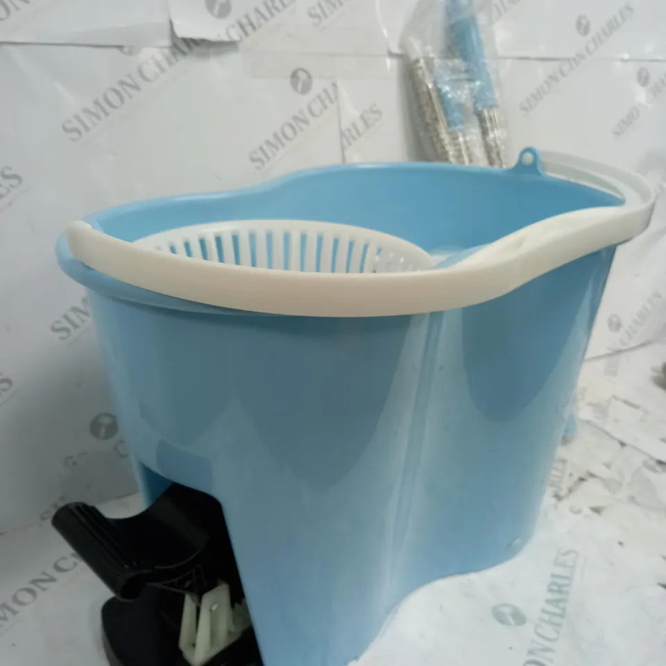 SPIN MOP AND BUCKET IN BLUE