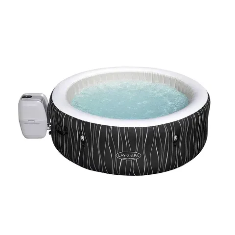 BOXED LAY-Z-SPA HOLLYWOOD AIRJET HOT TUB WITH LIGHTS (4-6 PERSON)