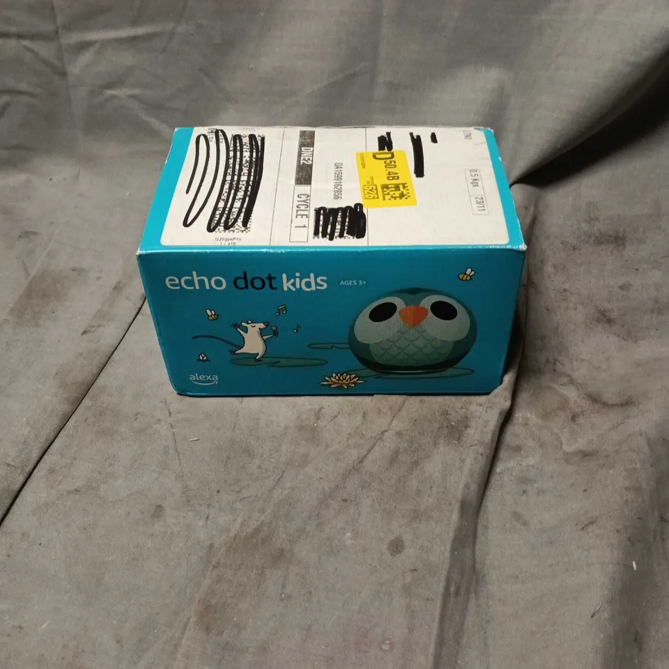 ECHO DOT KIDS ALEXA, AGES 3+. BOXED