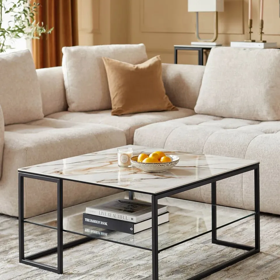 BOXED DANETTI GEORGIA NATURAL CERAMIC COFFEE TABLE