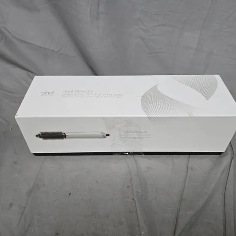 BOXED GHD DUET BLOWDRY PROFESSIONAL 2IN1 HAIR DRYER BRUSHIN WHITE