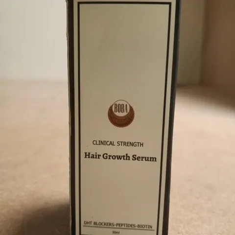 BOBA HAIR GROWTH SERUM β CLINICAL STRENGTH, 30ML β BOXED (DHT BLOCKERS, PEPTIDES & BIOTIN)