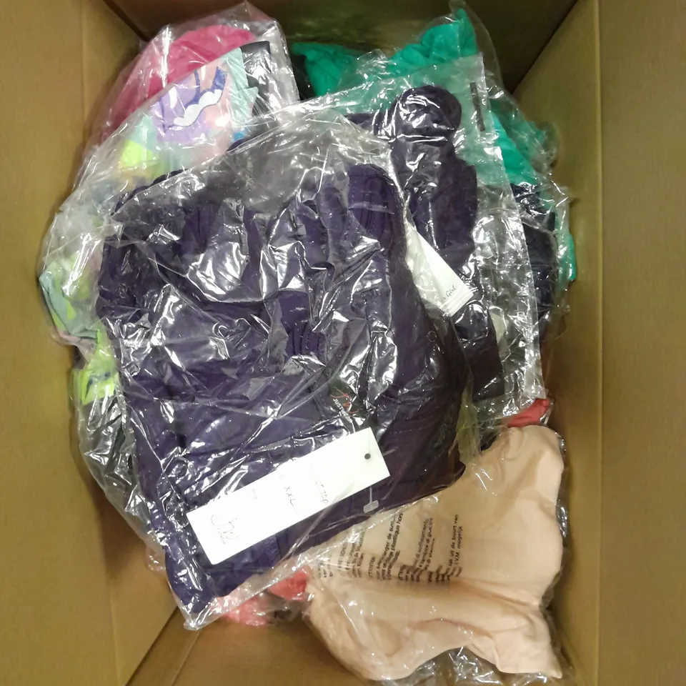 APPROXIMATELY 30 ASSORTED CLOTHING PRODUCTS IN VARIOUS STYLES & SIZES	