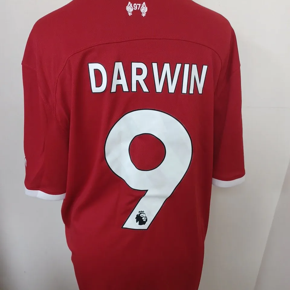 LIVERPOOL FC HOME SHIRT WITH DARWIN 9 SIZE XXL