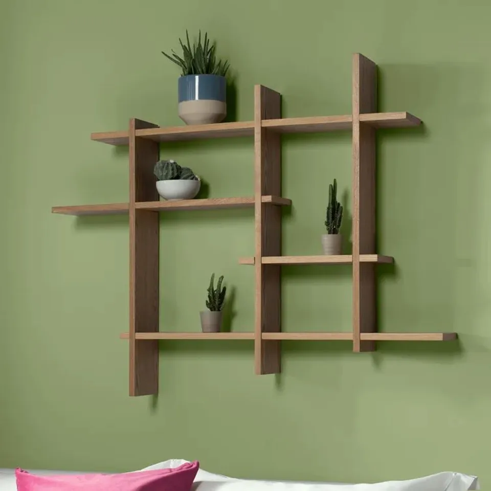 BOXED ADELENE 9 PIECE SQUARE ACCENT SHELF