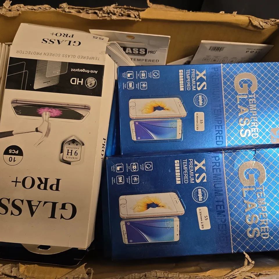 APPROXIMATELY 100 TEMPERED GLASS SCREEN PROTECTORS FOR S5