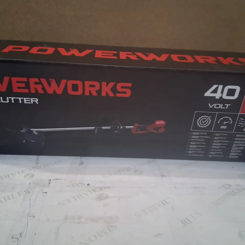 FOUR BOXED POWERWORKS BRUSH CUTTERS 40 VOLTS