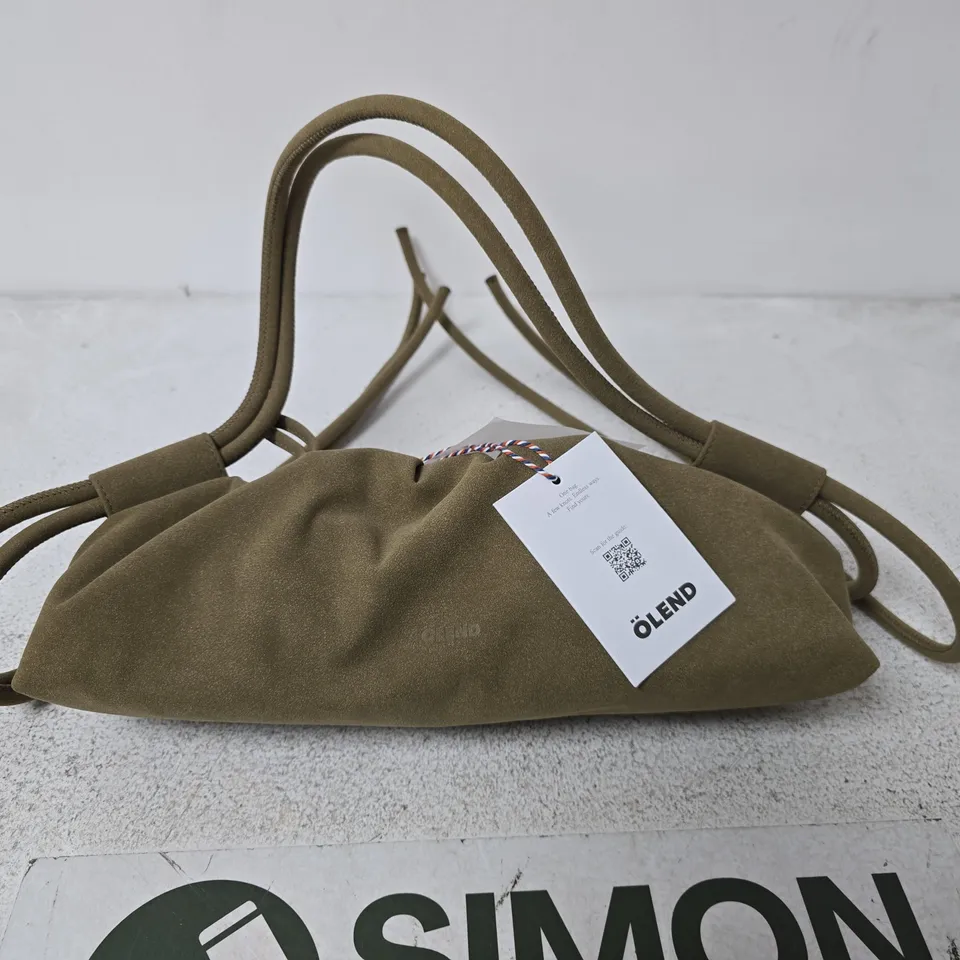 OLEND DUMPLING BAG - KHAKI SUEDE
