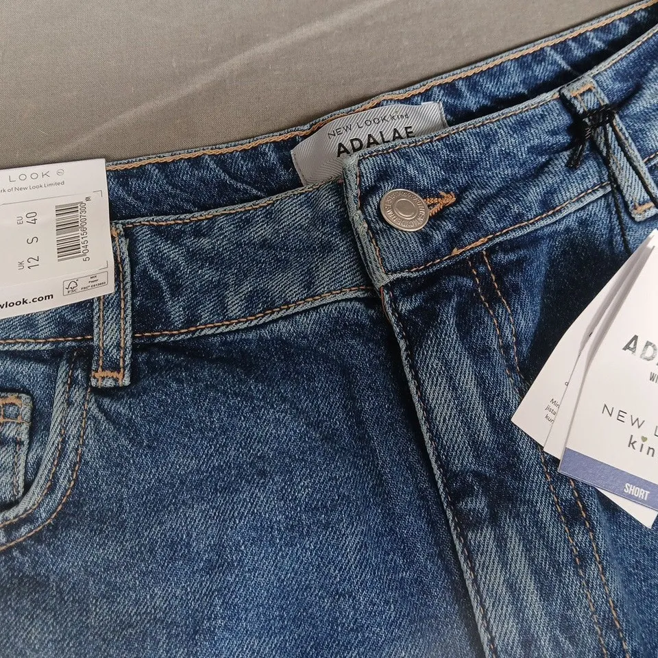 NEW LOOK ADALAE WIDE LEG JEANS - 12 SHORT