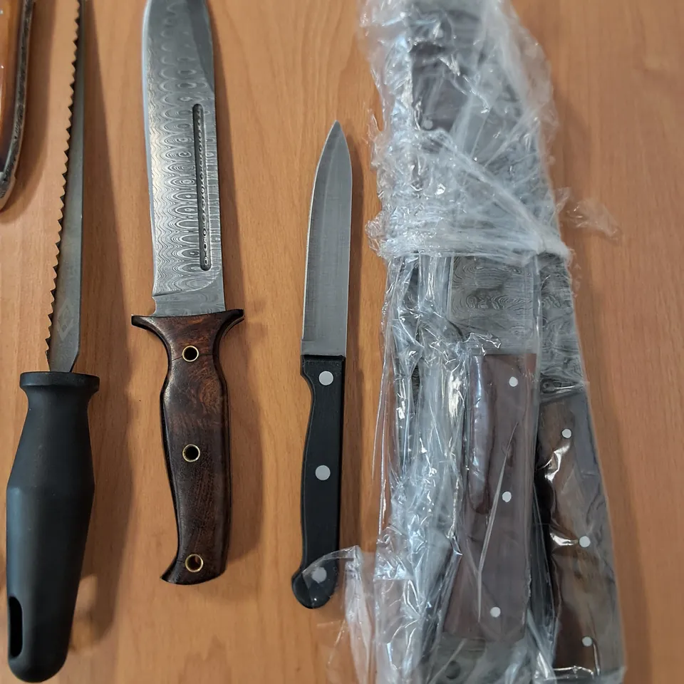 LOT OF 15 ASSORTED KNIFES AND SAWS