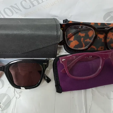 HUMMING BIRD 1 PAIR SUNGLASSES, 2 READER GLASSES CLASSIC