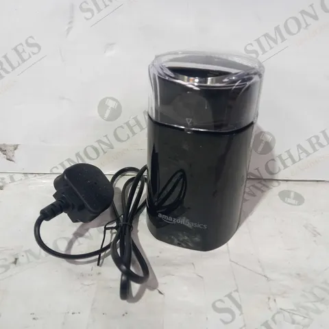 AMAZON BASICS ELECTRIC COFFEE BEAN GRINDER IN BLACK