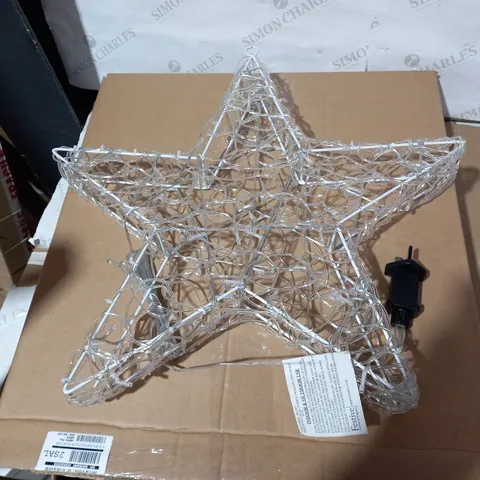 FESTIVE 58 CM LIT MULTI COLOUR TWINKLING SOFT ACRYLIC STAR INDOOR/OUTDOOR CHRISTMAS DECORATION