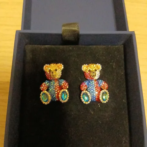 BUTLER & WILSON TEDDY BEAR EARRINGS 
