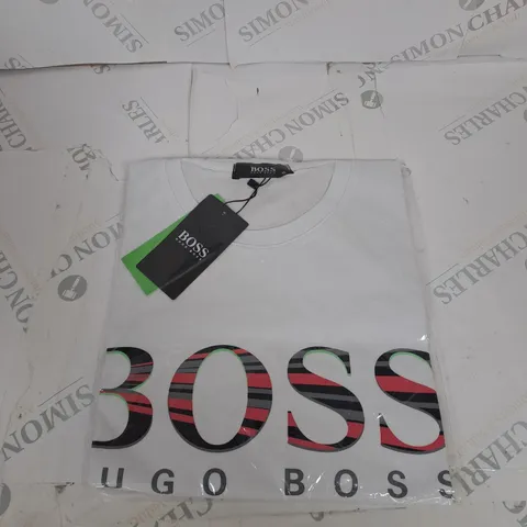 BAGGED HUGO BOSS LOGO T-SHIRT SIZE XL