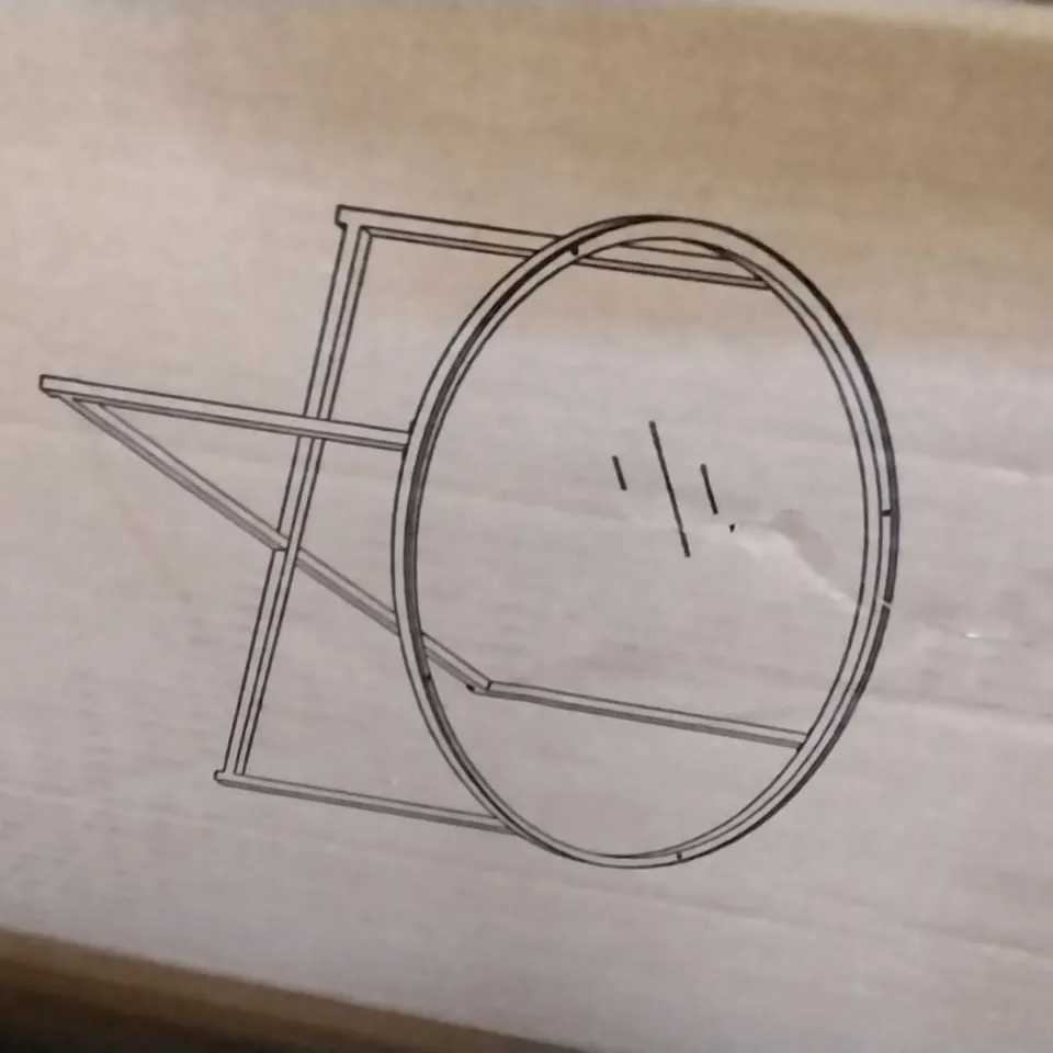 BOXED HOKANSON CROSS LEGS COFFEE TABLE CLEAR