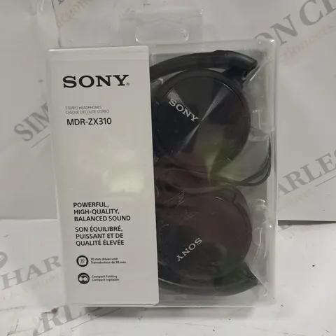 BOXED SONY MDR-ZX310 OVER-EAR HEADPHONES IN BLACK